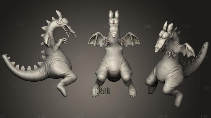 Cuphead Dragon  Grim Matchstick 3d stl for CNC