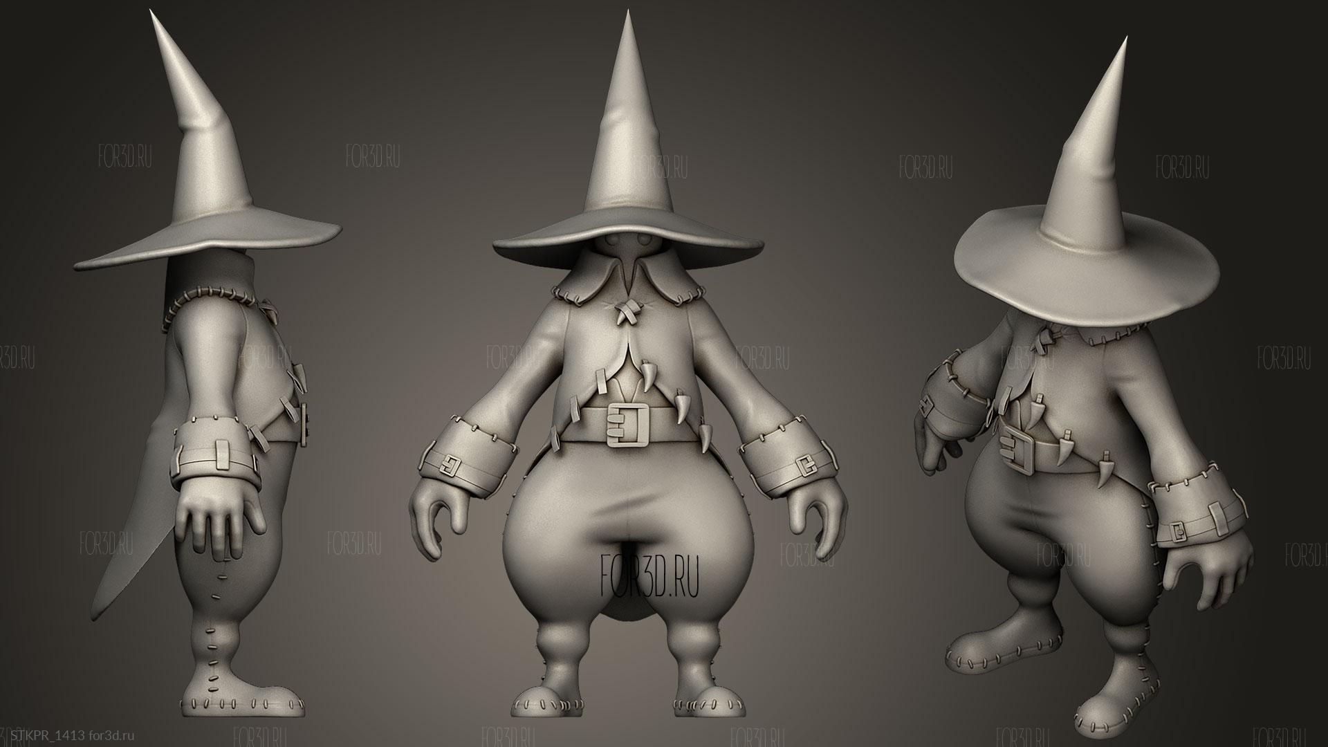 Фан-арт Черный Маг из Final Fantasy IX - 3d stl модель для ЧПУ