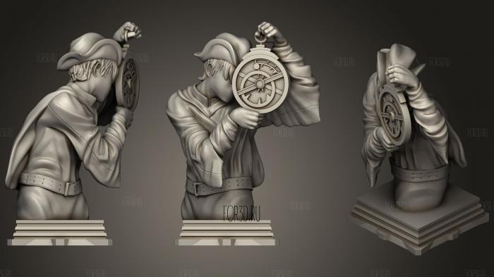 Fate Grand Order Voyager Class Chess Piece 3d stl for CNC