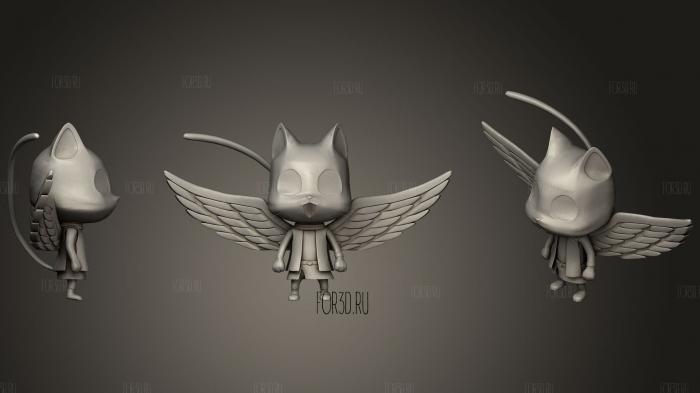 Happy Cat Fairy Tale VR Chat Basic Rig 3d stl for CNC