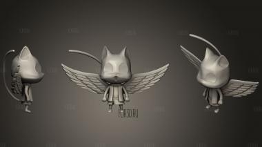 Happy Cat Fairy Tale VR Chat Basic Rig stl model for CNC