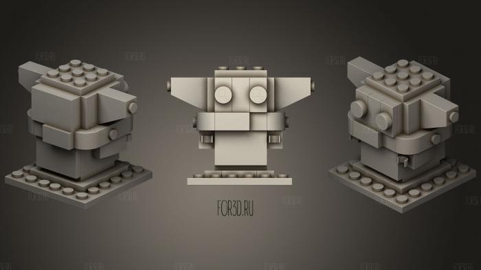 Lego Грогу и Мандо1 3d stl модель для ЧПУ