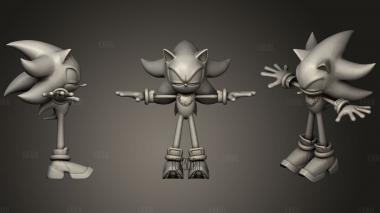 shadow the hedgehog stl model for CNC