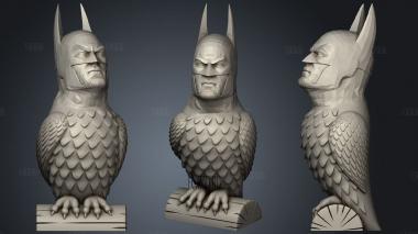 Bat owl stl model for CNC