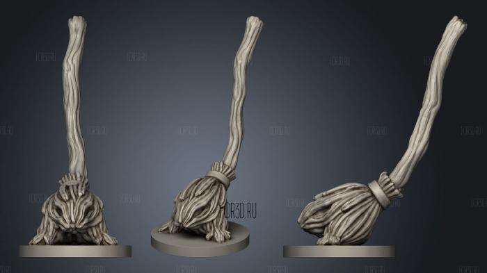 Broom of Animated Attack 3d stl for CNC