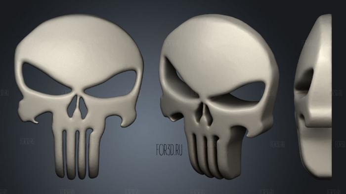 Calavera 47mm 3d stl for CNC