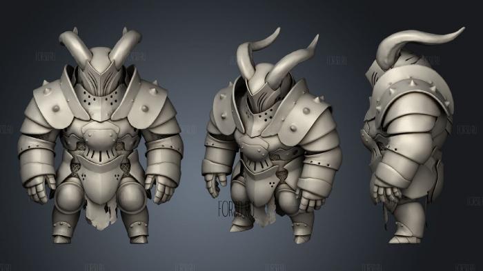 Clunky Knight 2 3d stl for CNC