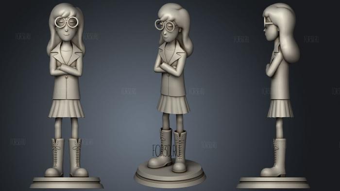 Daria Morgendorffer and Penelope Pitstop Wacky Races 2017 3d stl for CNC
