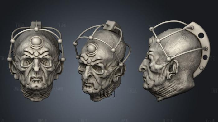 Davros Dr Who Villain 3d stl for CNC