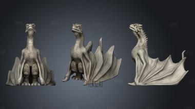 Drogon from Game of Thrones stl model for CNC