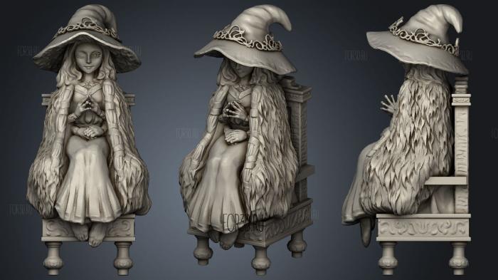 Elden ring rani the witch 3d stl for CNC