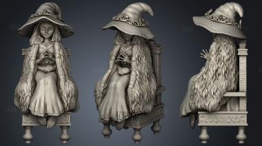 Elden ring rani the witch stl model for CNC