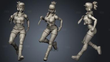 Fio stylized stl model for CNC