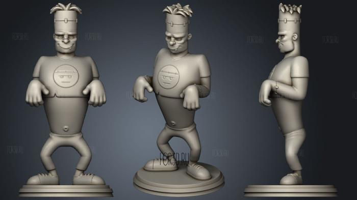 Frank monster mash 2 3d stl for CNC