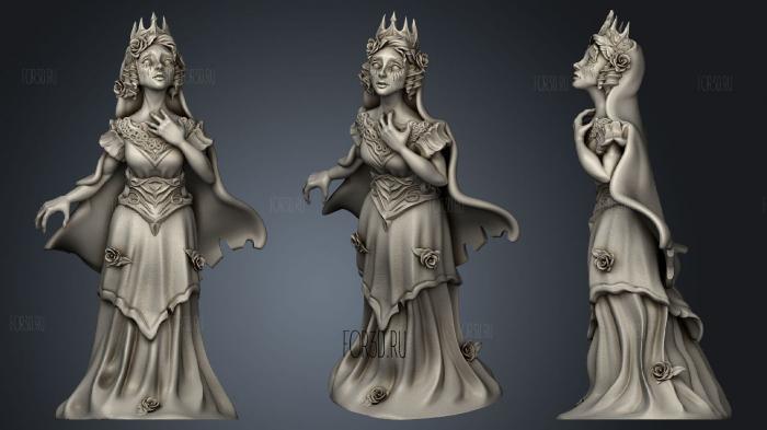 Ghost lady 3d stl for CNC