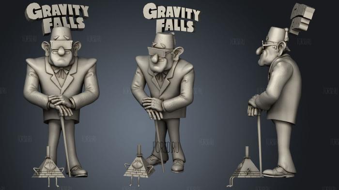Grunkle Stan Pines 3d stl for CNC