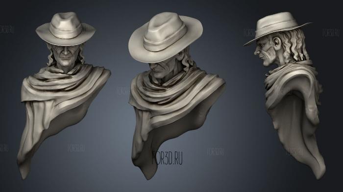 Gunslinger 3d stl for CNC