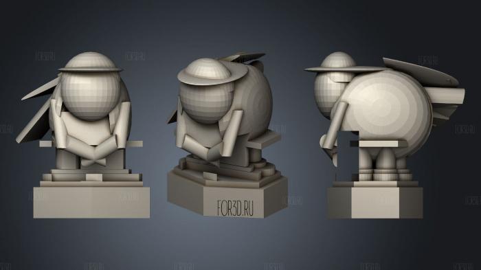 Harry potter wizard chess pieces 3d stl for CNC