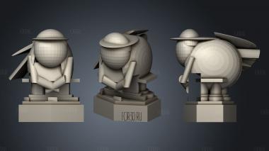 Harry potter wizard chess pieces stl model for CNC