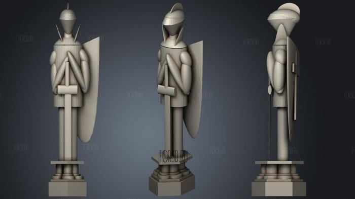 Harry potter wizard chess pieces2 3d stl for CNC