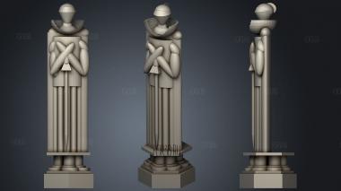 Harry potter wizard chess pieces3 stl model for CNC