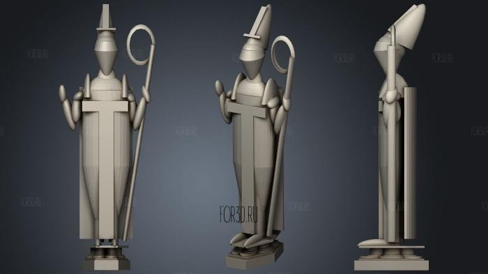 Harry potter wizard chess pieces4 3d stl for CNC