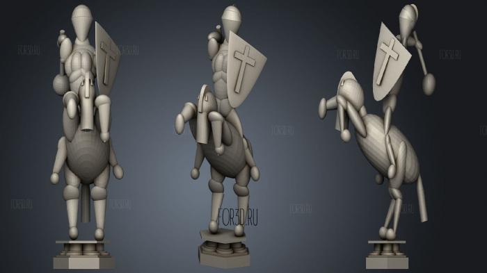 Harry potter wizard chess pieces5 3d stl for CNC
