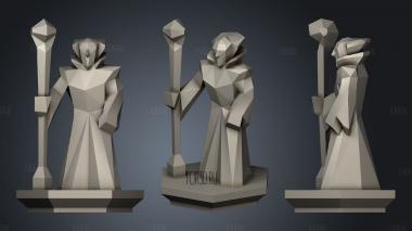Human Wizard stl model for CNC