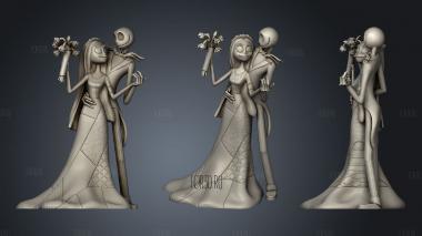 Jack And Sally stl model for CNC