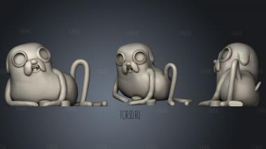 Jake the dog from adventure time stl model for CNC