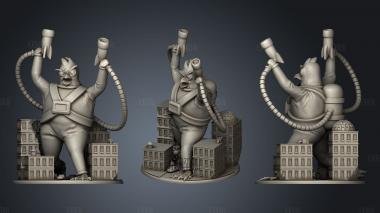 King Of Tokyo Space Penguin Proxy stl model for CNC
