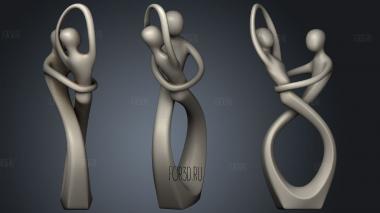 Love Dance Statue stl model for CNC