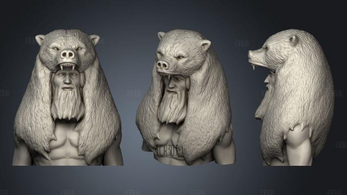 Male character 2 3d stl for CNC