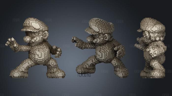 Mario Vs Master Hand And Crazy Hand Schematic 001 3d stl for CNC