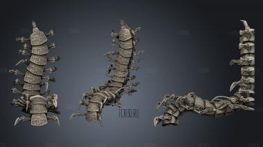 Mechanical Centipede stl model for CNC