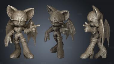 Minecraft Rouge stl model for CNC