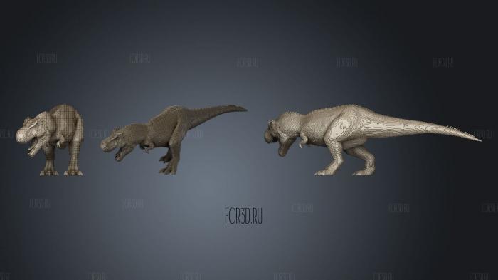 Динозавр Майнкрафт Тираннозавр 3d stl модель для ЧПУ
