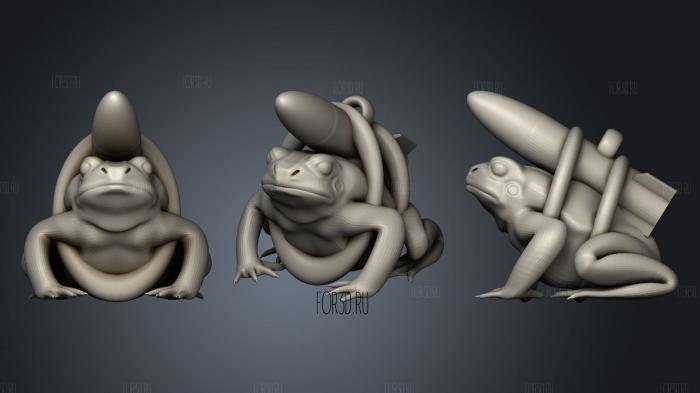 Missile Toad Christmas Decoration 3d stl for CNC