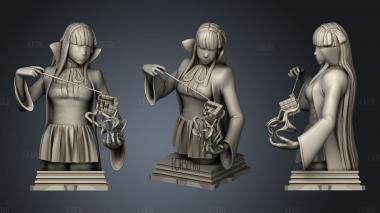 Moon Cancer Class Chess Piece stl model for CNC