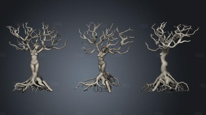 Mujer arbol 3d stl модель для ЧПУ