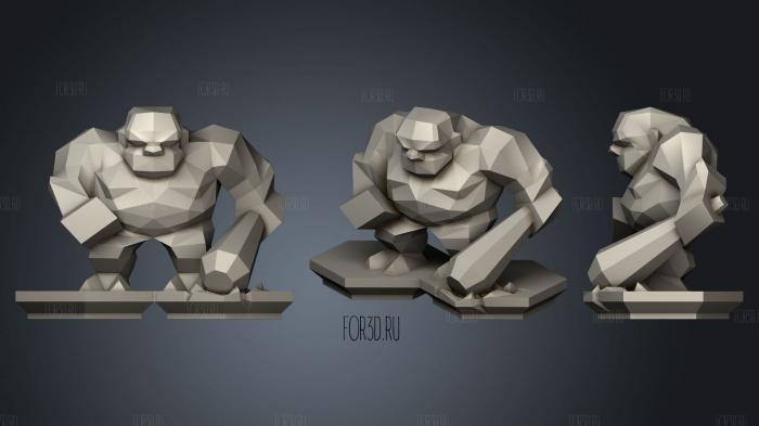 Ogre Destroyer 3d stl for CNC