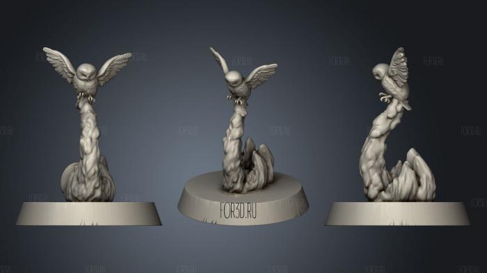 Сова 2 3d stl модель для ЧПУ