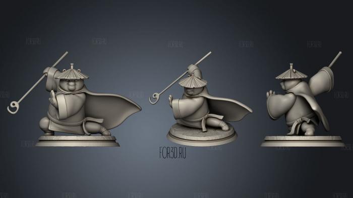 Po The Legendary Warrior Kung Fu Panda 3d stl for CNC