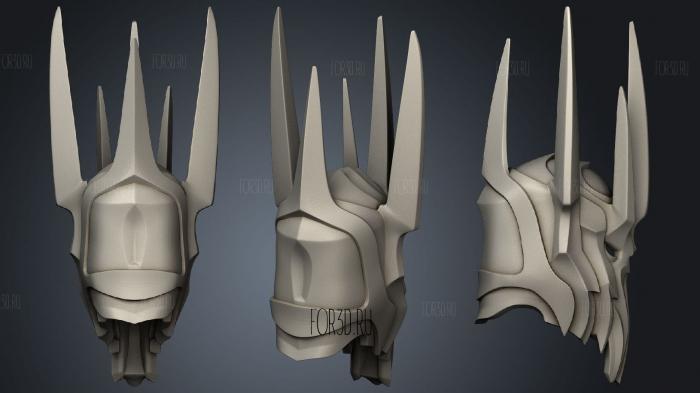 Sauron helmet 3d stl for CNC