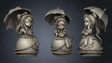 Shalltear Overlord stl model for CNC