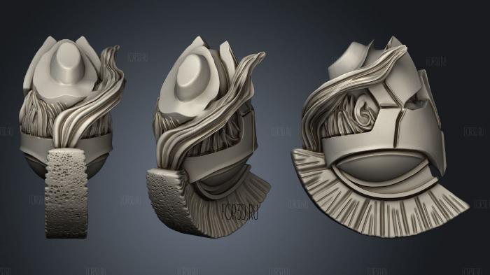 Spartan Head 3d stl for CNC