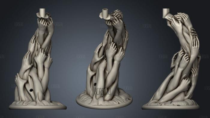 Stand For BLISSARAH THE WONDROUS END hollow 3d stl for CNC