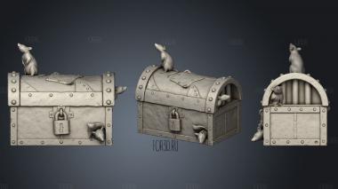 Ancient Ruins Chest stl model for CNC