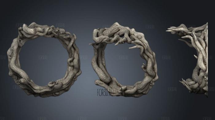 Tangleheart Forest Roots Spell Effect 3d stl for CNC