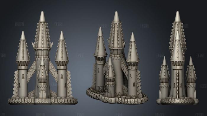 Tzeentch Tower 3d stl for CNC